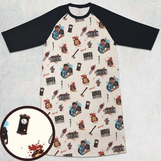 3/4 Sleeve Raglan Dress - M4KLQ24D