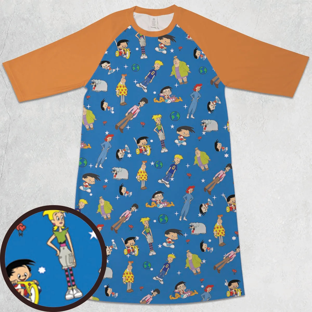 3/4 Sleeve Raglan Dress - U4CEX8Z8
