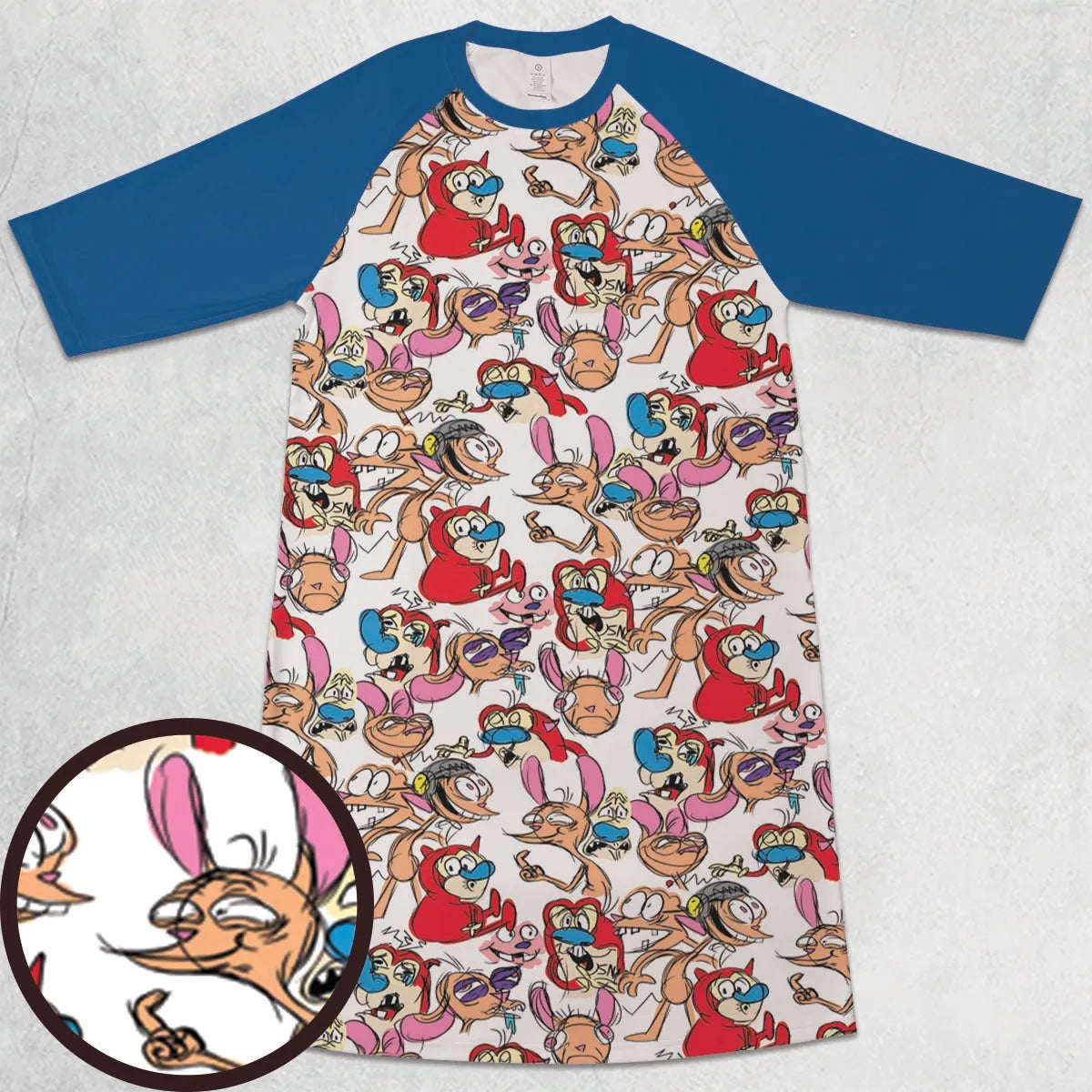 3/4 Sleeve Raglan Dress - VXA3F8TE