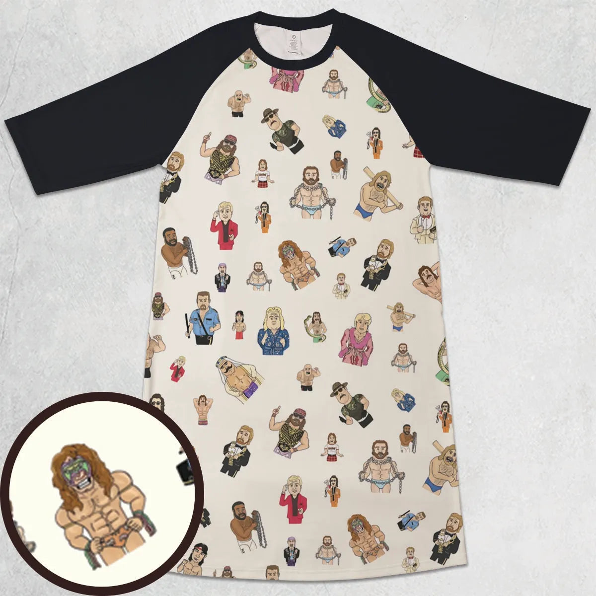 3/4 Sleeve Raglan Dress - DUS6URKT