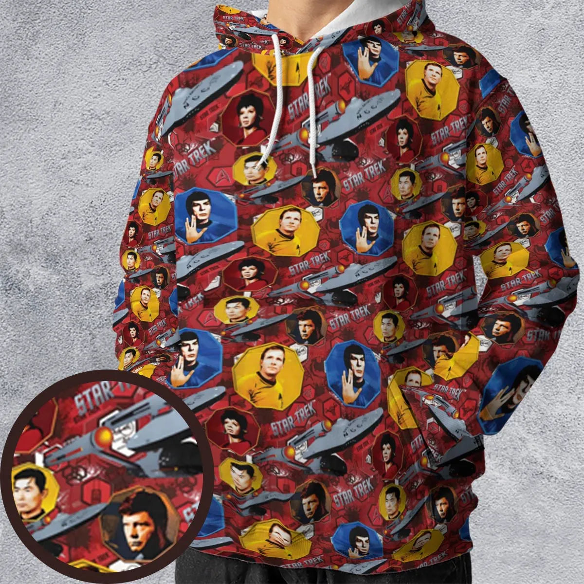 All-over Print Hoodie - 7KFZG1KD