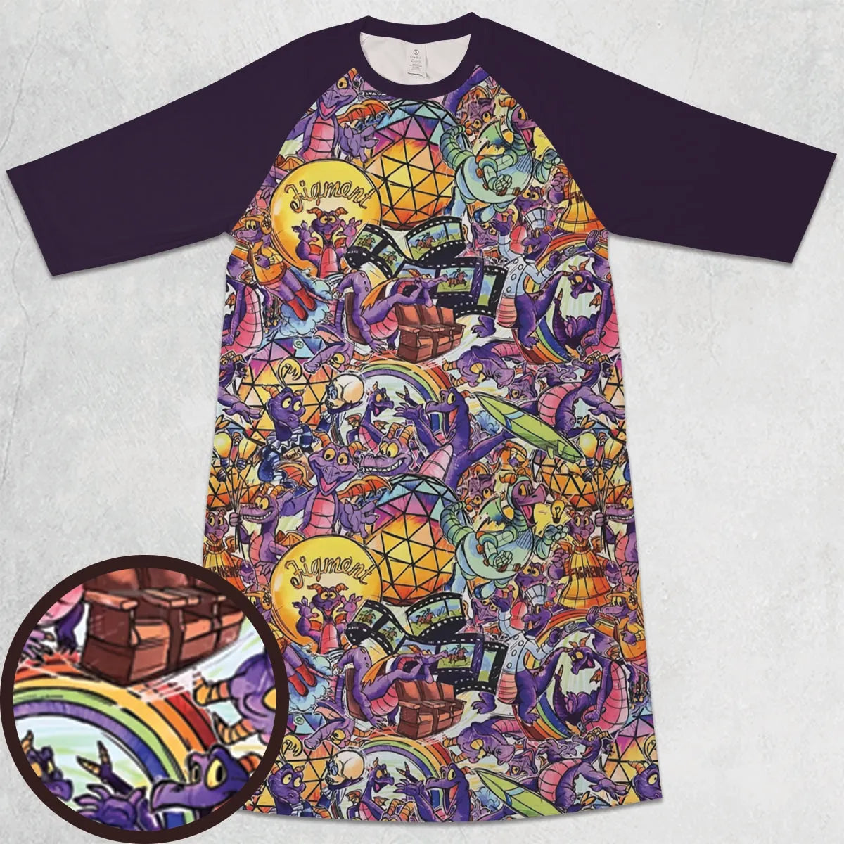 3/4 Sleeve Raglan Dress - 9U92MSFE