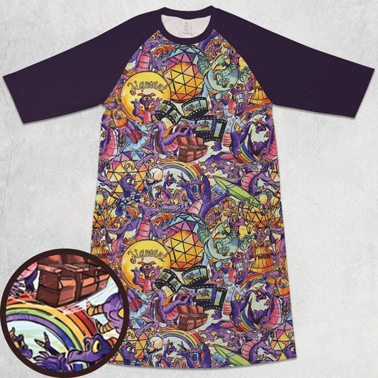 3/4 Sleeve Raglan Dress - 9U92MSFE