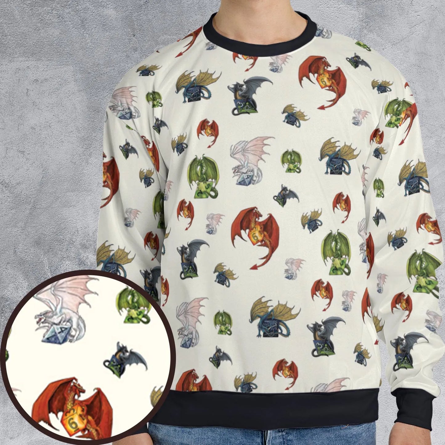 All-over Print Sweatshirt - HESA8WSJ
