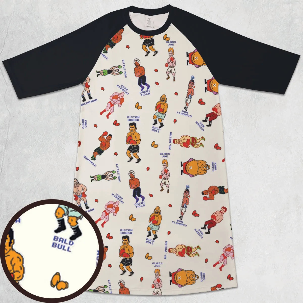 3/4 Sleeve Raglan Dress - NVRSY49F