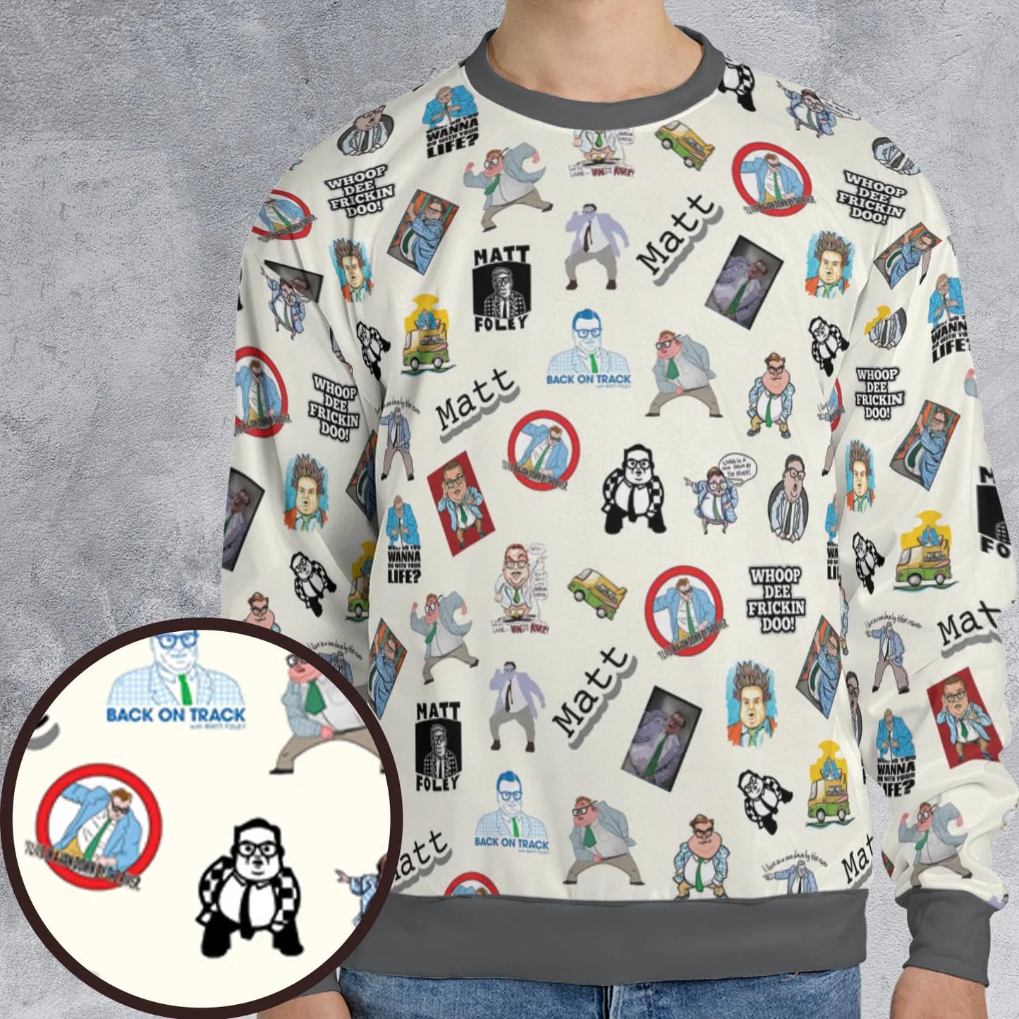 All-over Print Sweatshirt - DHR5XX5B