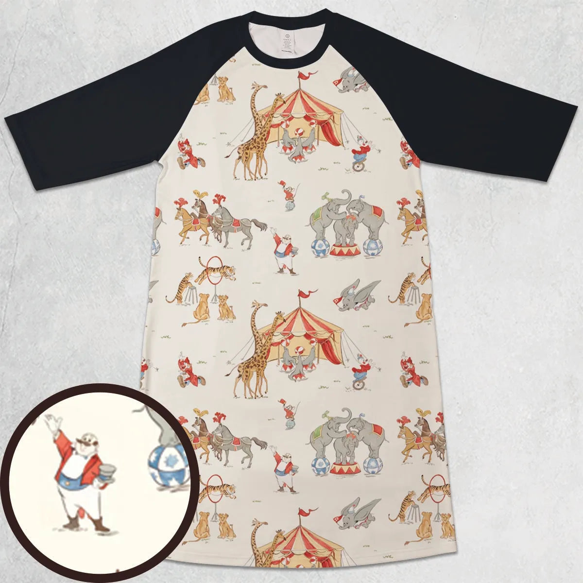 3/4 Sleeve Raglan Dress - U765YQTA
