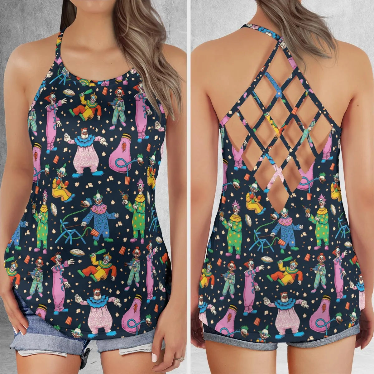Criss Cross Tank Top - 6GGHCQ41