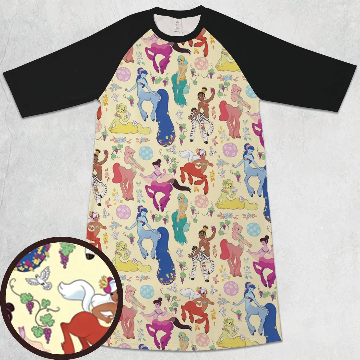 3/4 Sleeve Raglan Dress - ZFNJPCS4