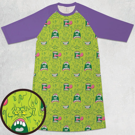 3/4 Sleeve Raglan Dress - 47VXYBUY