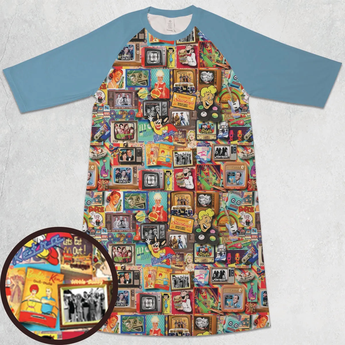 3/4 Sleeve Raglan Dress - TV1V12C6