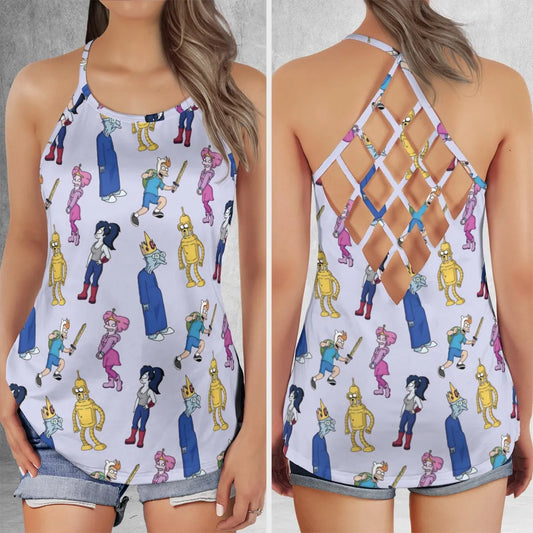 Criss Cross Tank Top - U491EZJS