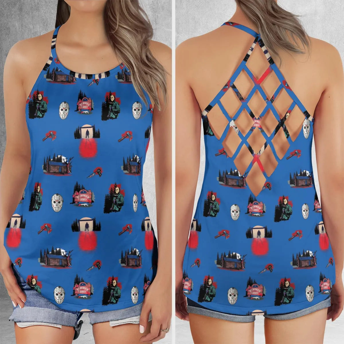 Criss Cross Tank Top - BGKP83KE