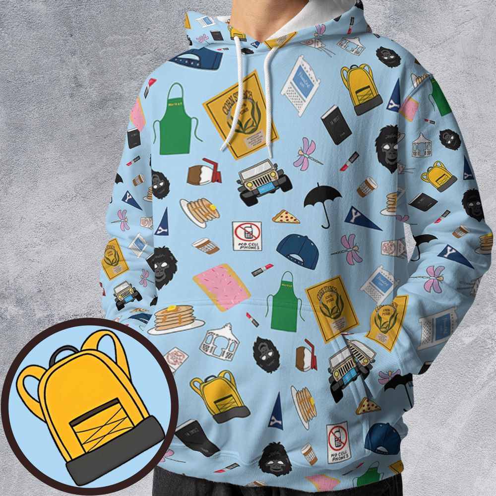 All-over Print Hoodie - 8TZJ3UBQ -  - 1