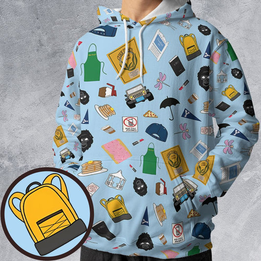 All-over Print Hoodie - 8TZJ3UBQ -  - 1