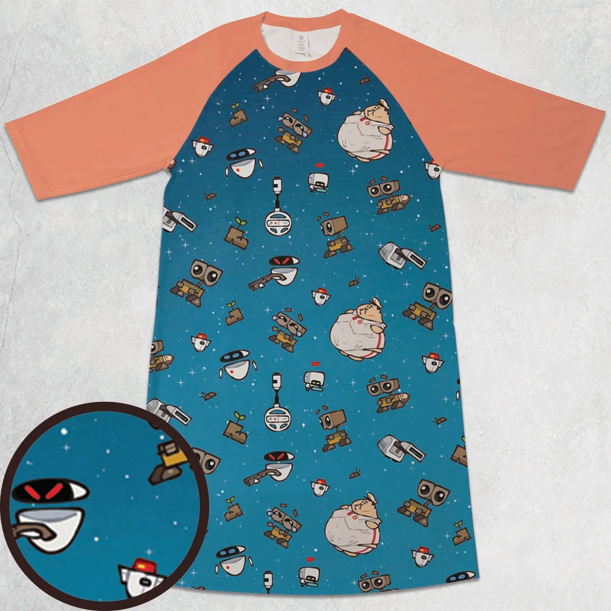 3/4 Sleeve Raglan Dress - NCW9N2WM