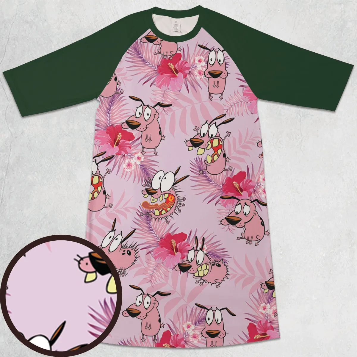 3/4 Sleeve Raglan Dress - 9L5U7GYE