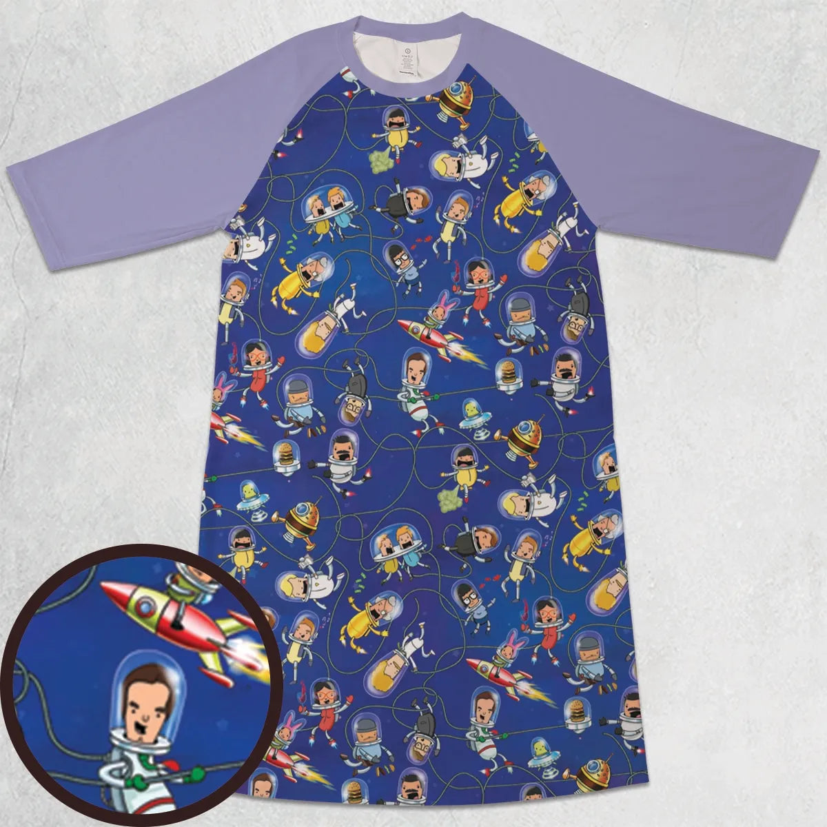 3/4 Sleeve Raglan Dress - JBS6LTWP