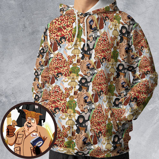 All-over Print Hoodie - 9FWDXR9U -  - 1