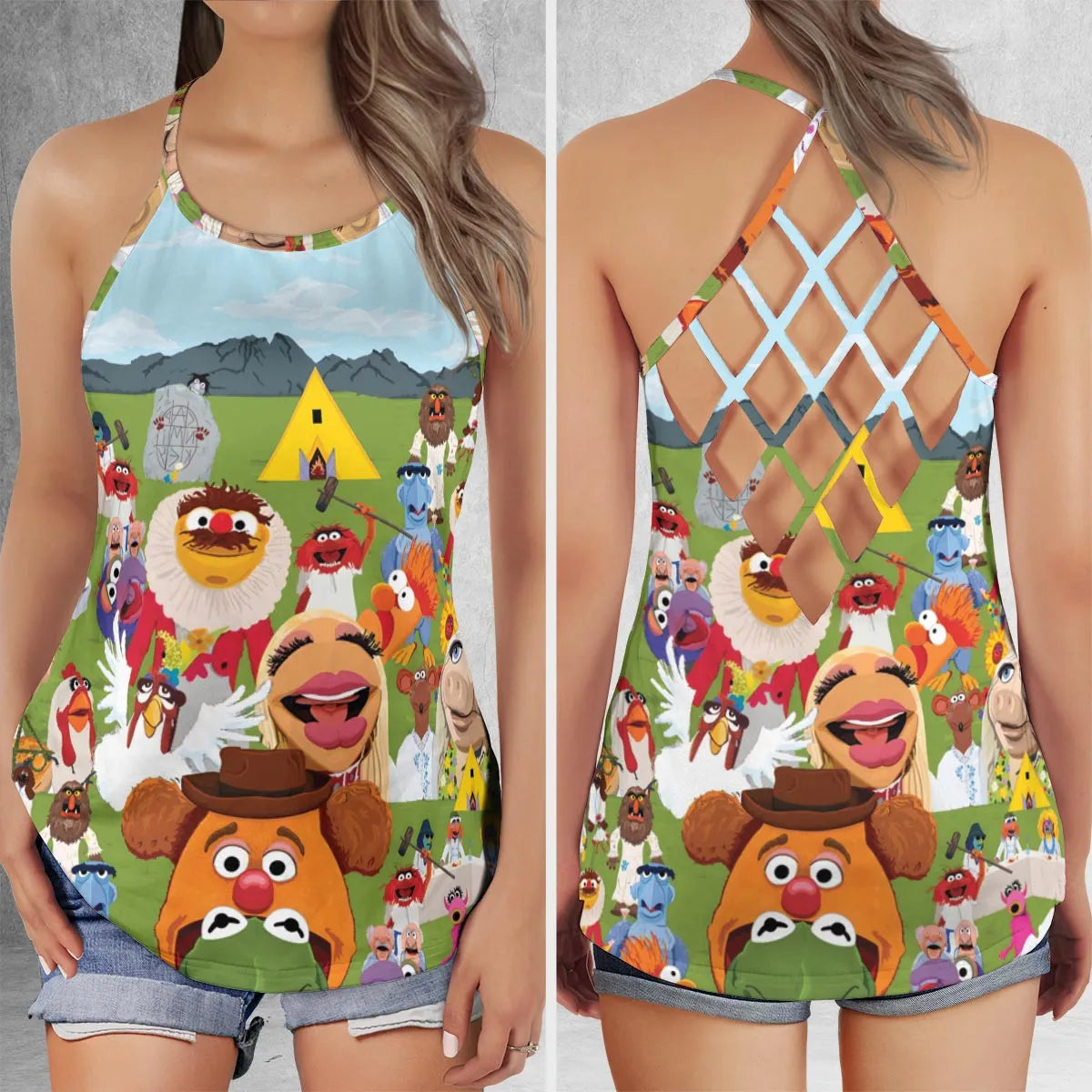 Criss Cross Tank Top - FNG4YHQ4