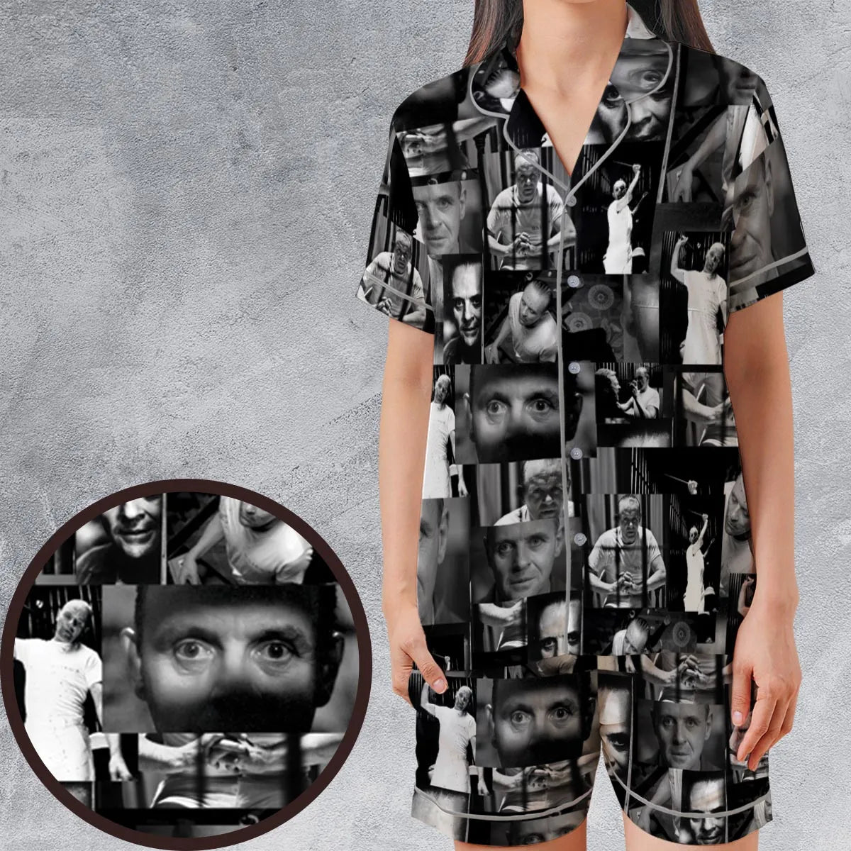 Satin Short-Sleeve Pajamas Set - KDD3RJLY