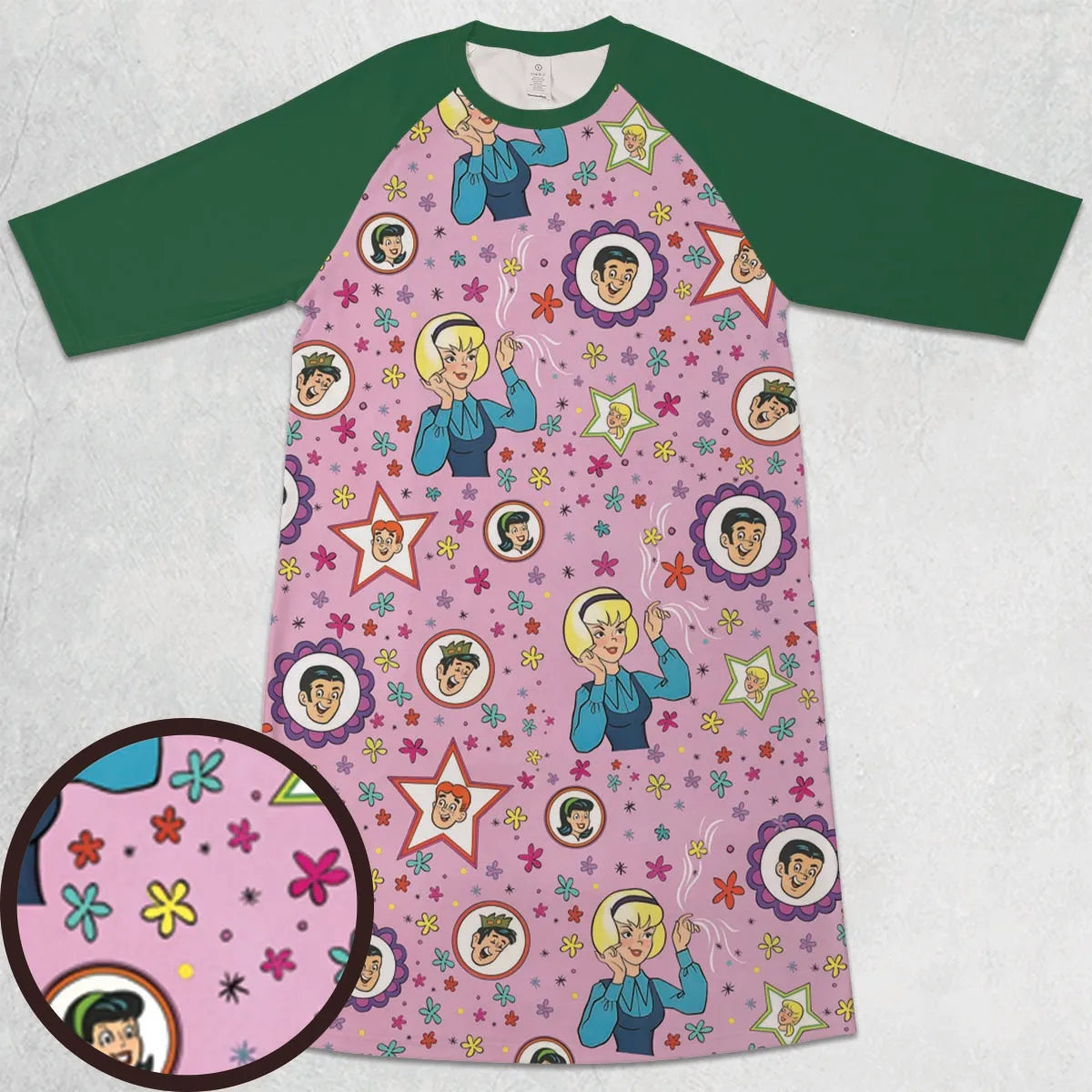 3/4 Sleeve Raglan Dress - UPM2CR4V