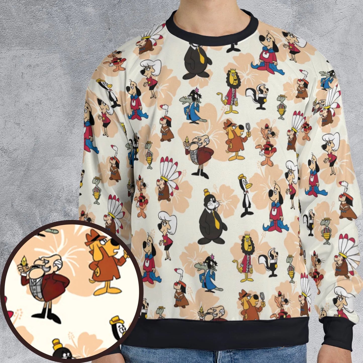 All-over Print Sweatshirt - DAQEAUB3