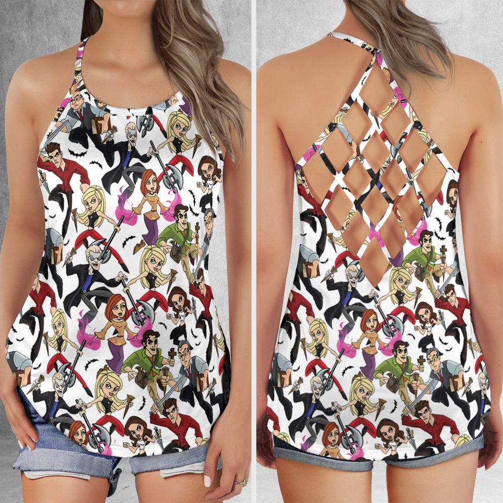 Criss Cross Tank Top - 5BKQ1N8S -  - 1