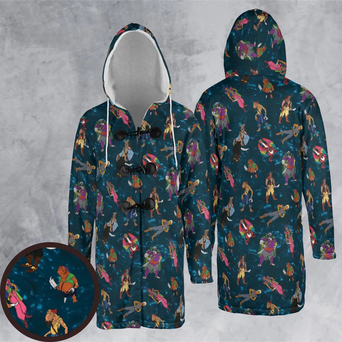 Hooded Cloak Coat - 3KSB1UA8