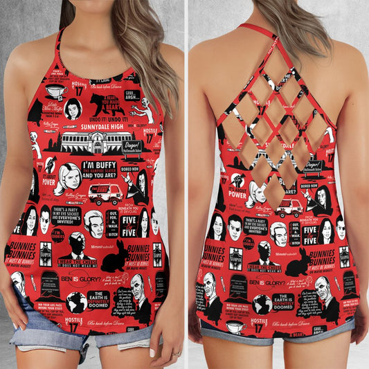 Criss Cross Tank Top - KD3UUBMM -  - 1