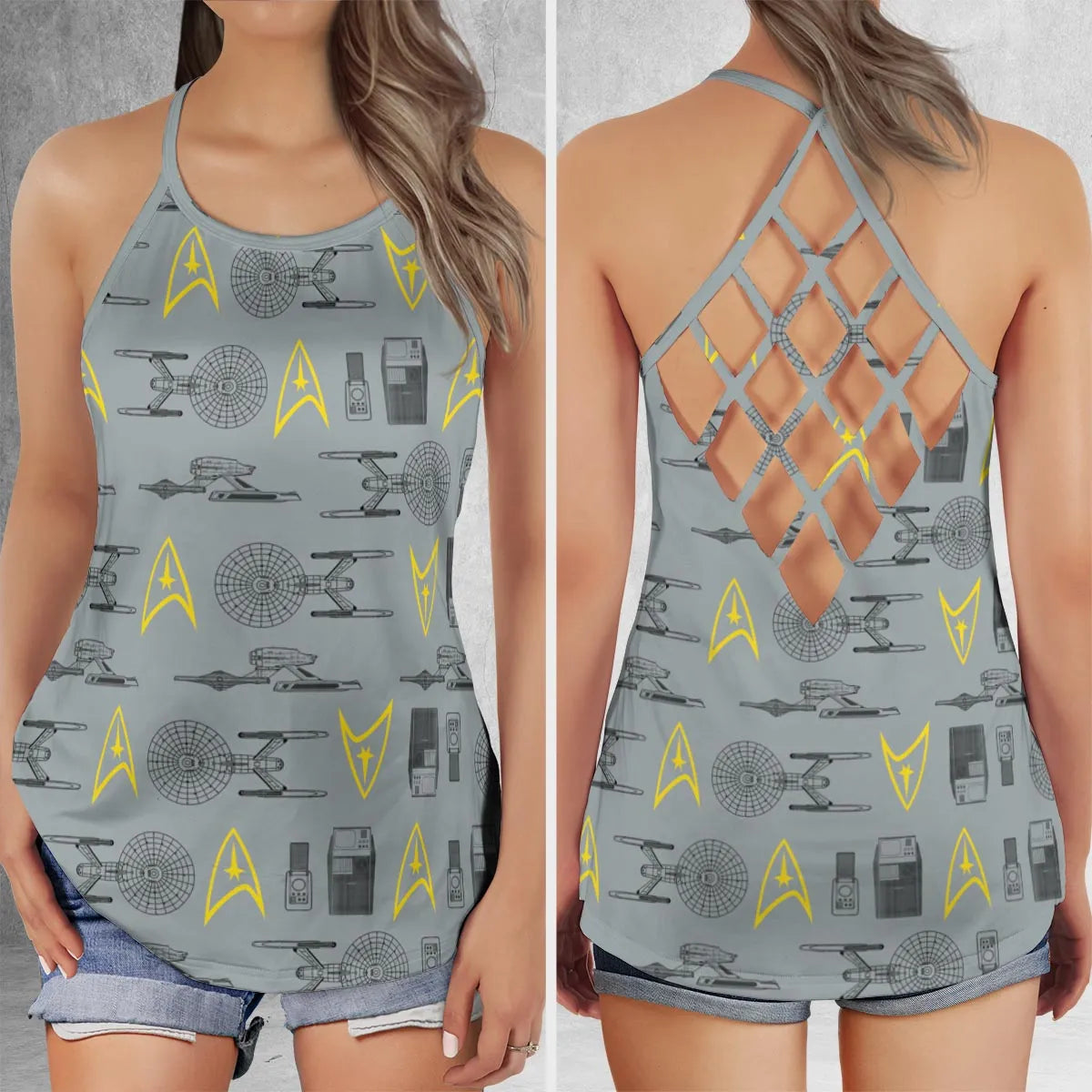 Criss Cross Tank Top - XVBN9771
