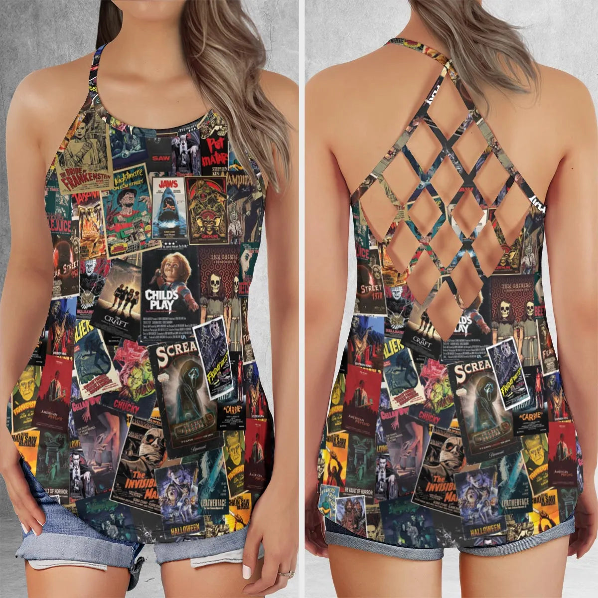 Criss Cross Tank Top - DJ66N6WV