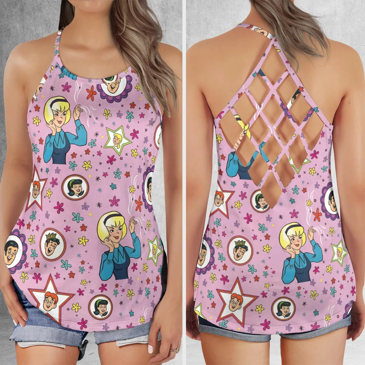 Criss Cross Tank Top - EHSZTKJU