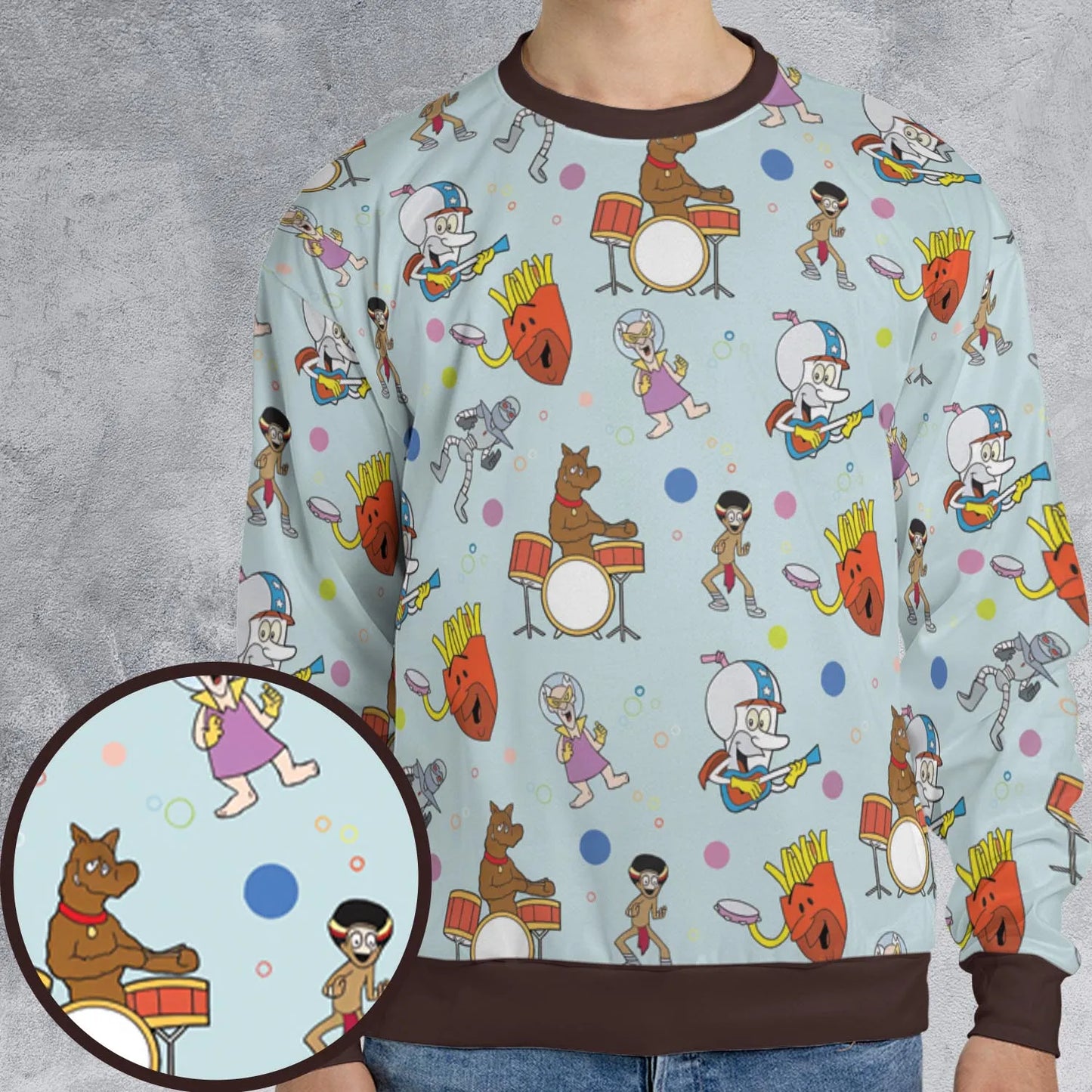 All-over Print Sweatshirt - 67753ECE