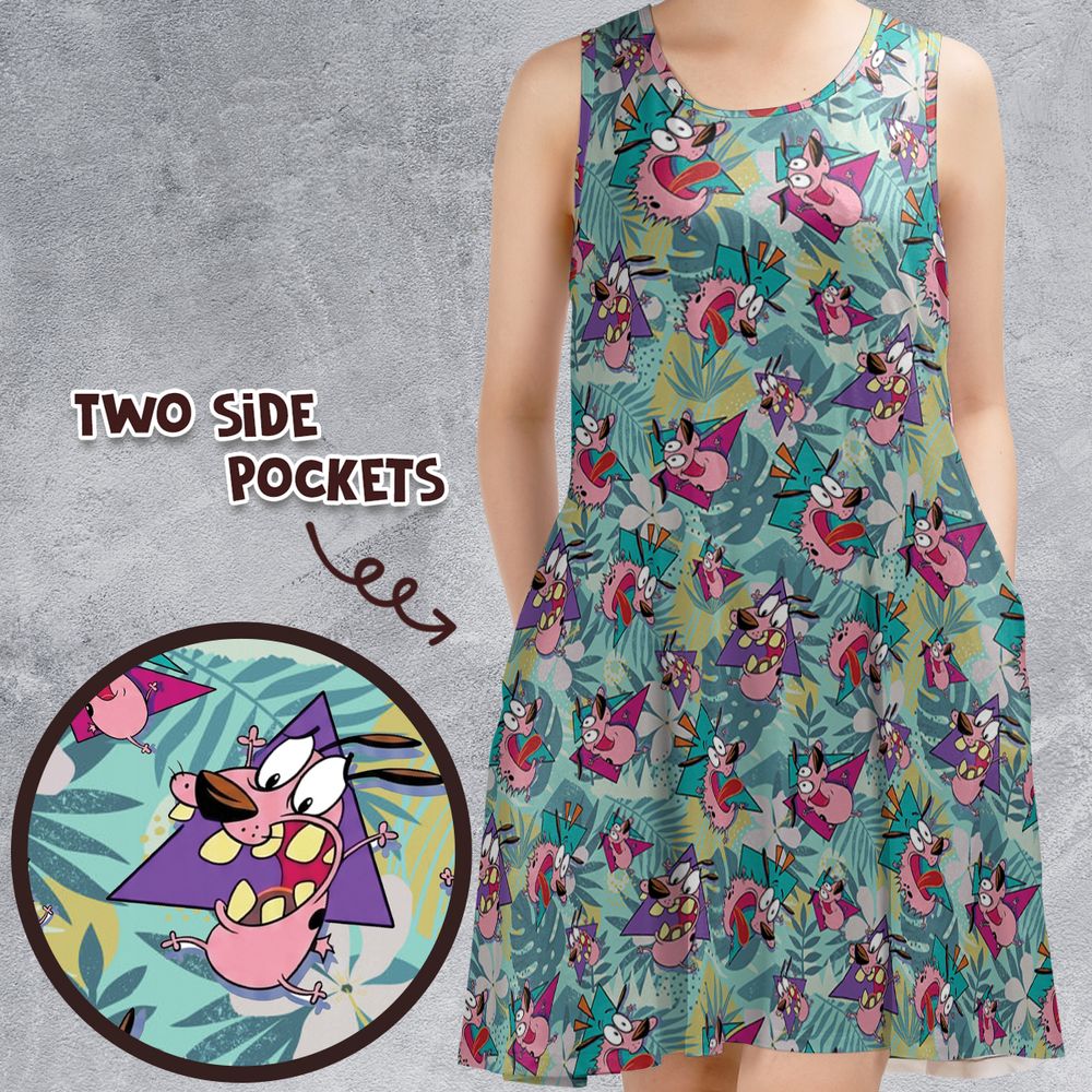 Sleeveless Dress - HPQXM6GB -  - 1