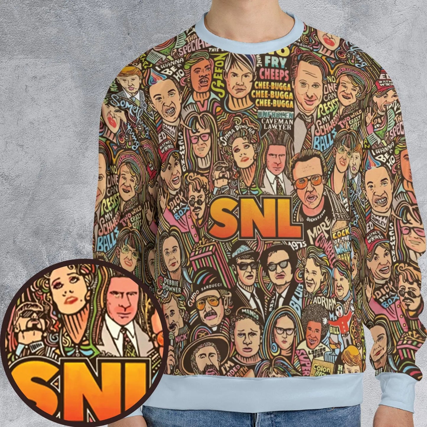 All-over Print Sweatshirt - TQ7U75QJ