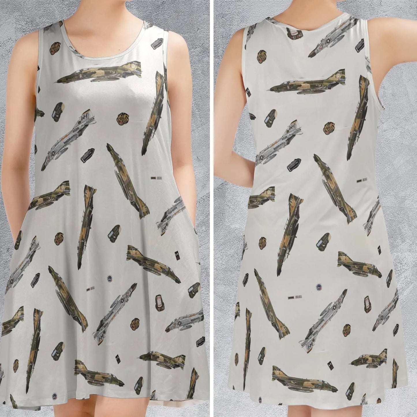 Sleeveless Dress - 3863YDWB