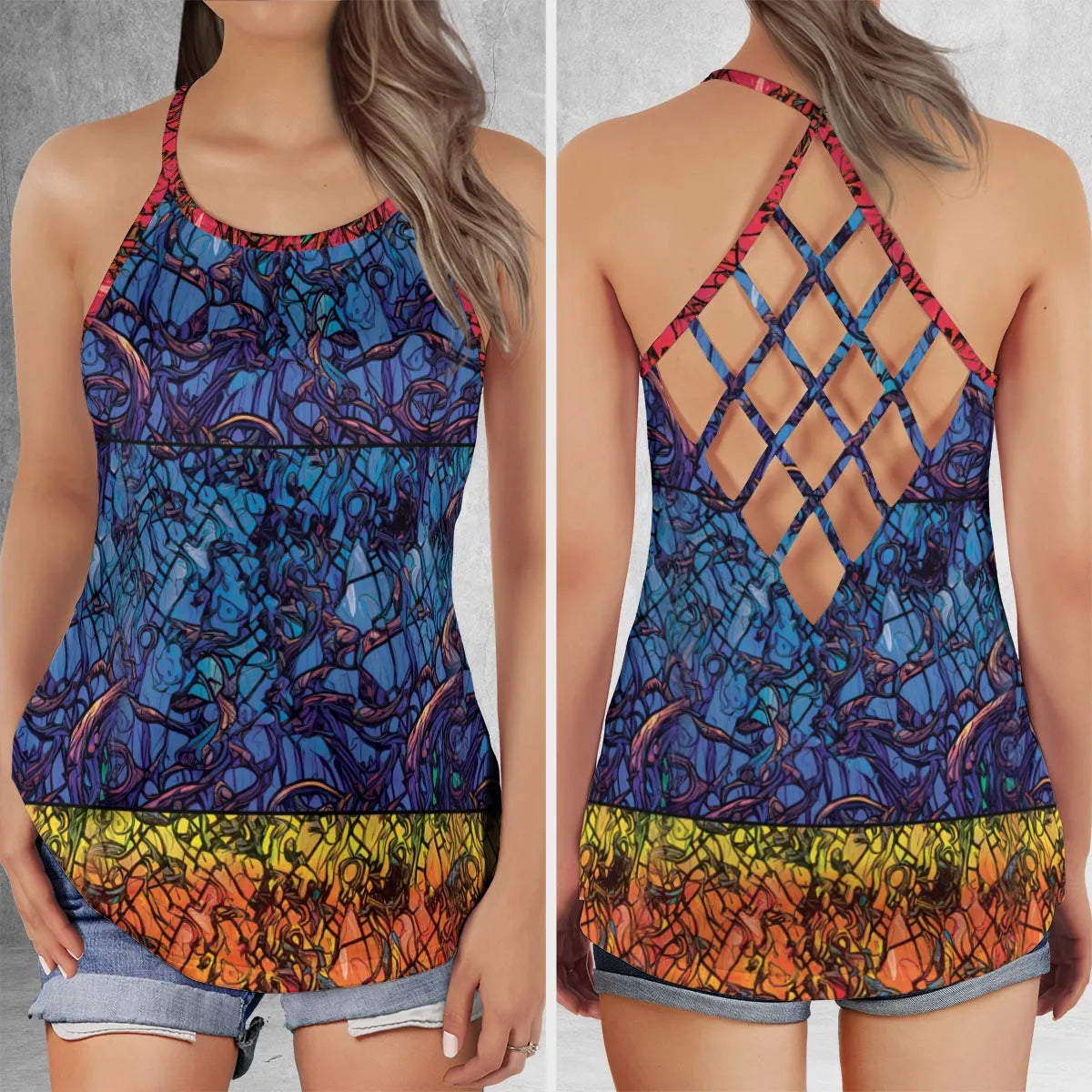 Criss Cross Tank Top - KHVKAC1D