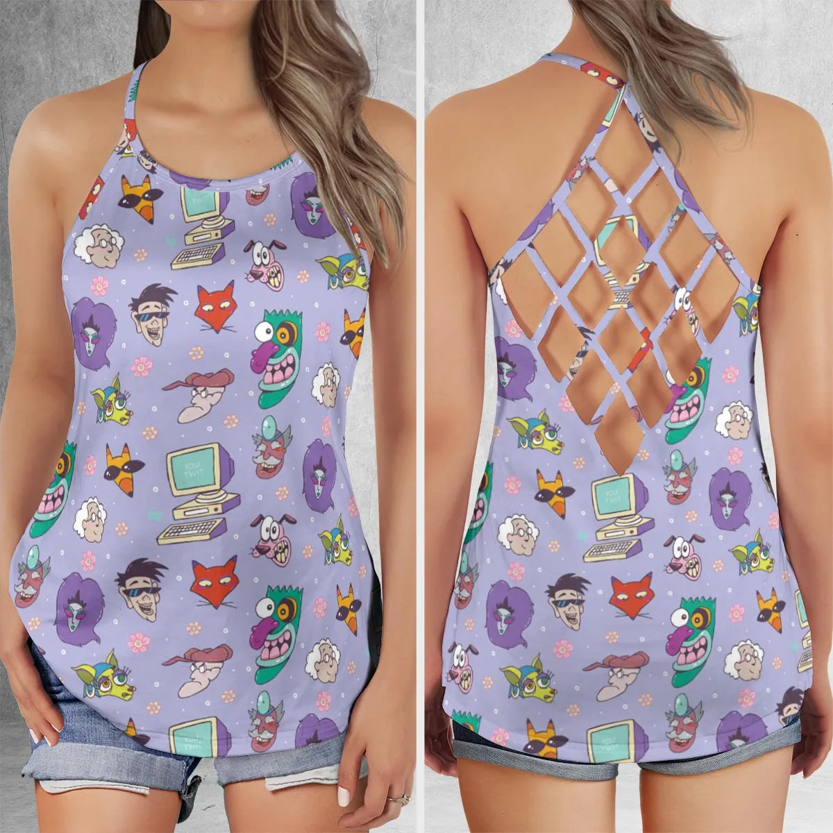 Criss Cross Tank Top - KA5988JV