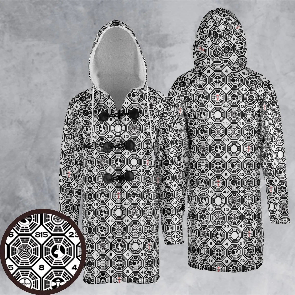 Hooded Cloak Coat - L6DT953C