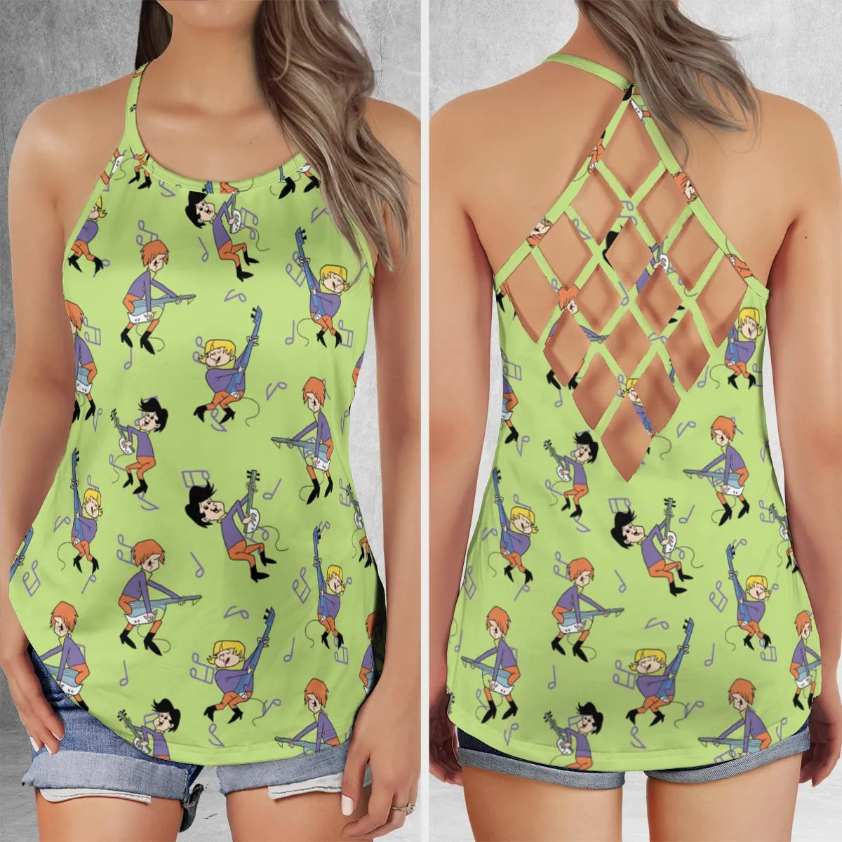 Criss Cross Tank Top - J77X8B1E