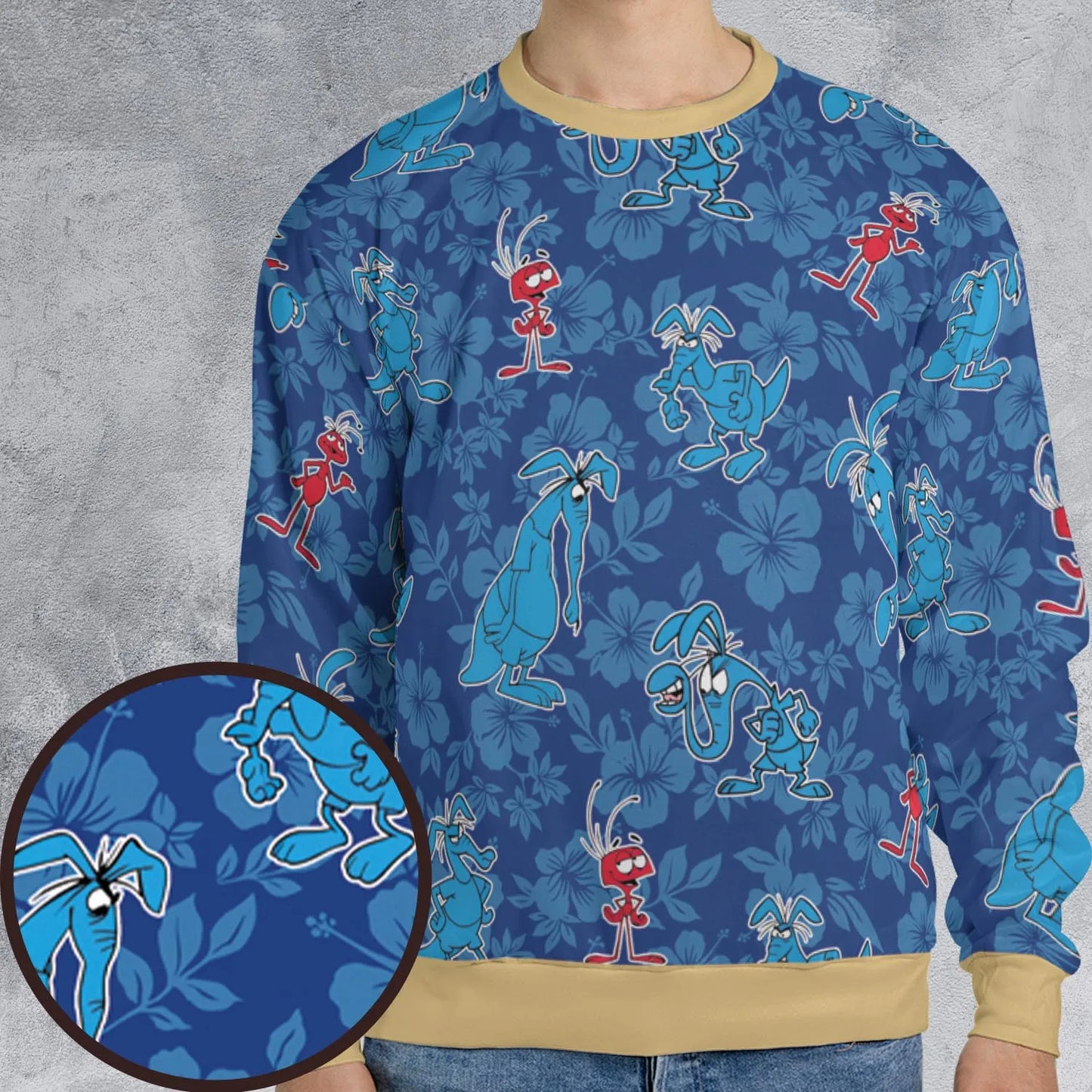 All-over Print Sweatshirt - K6NCGD9X