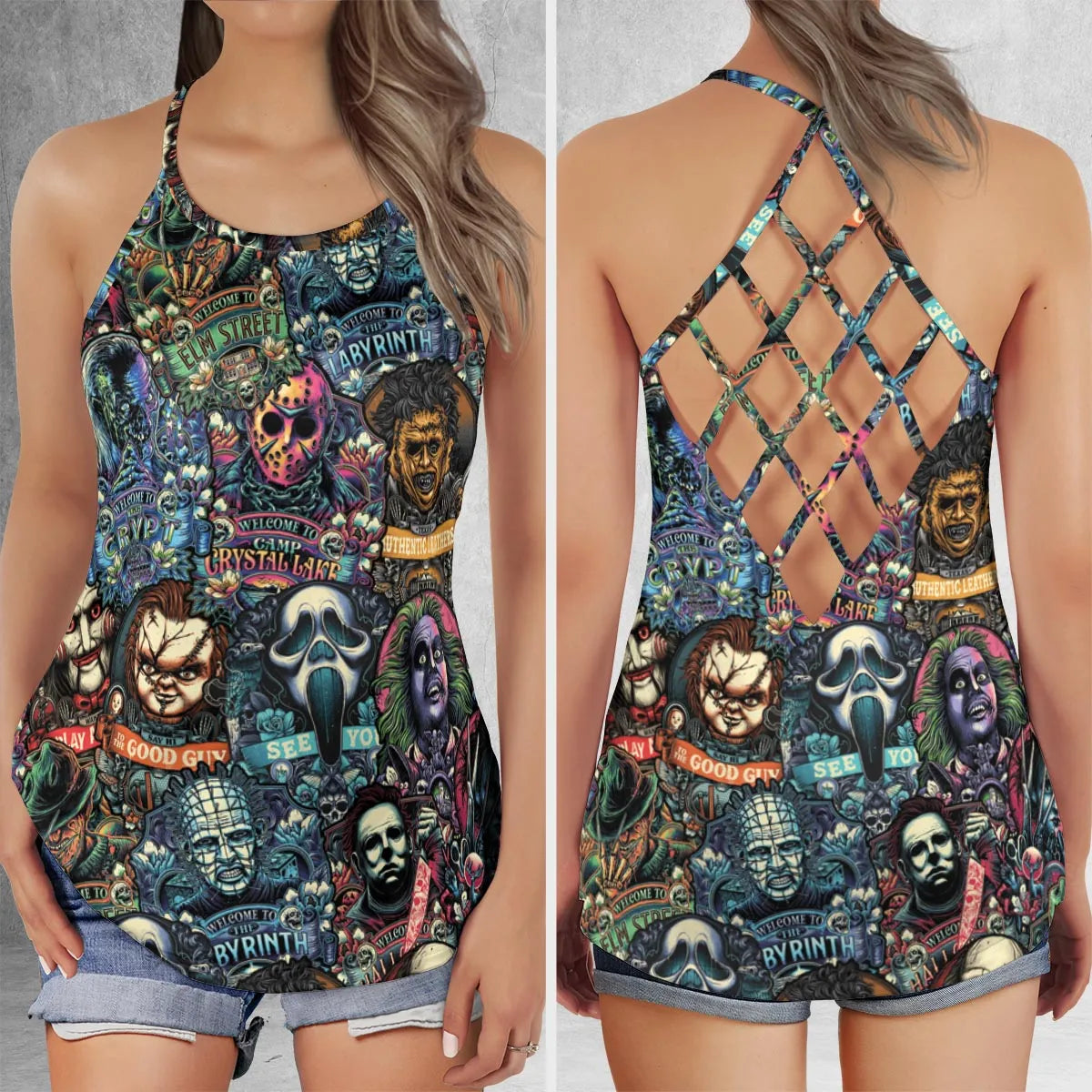 Criss Cross Tank Top - 2UEY7AAK
