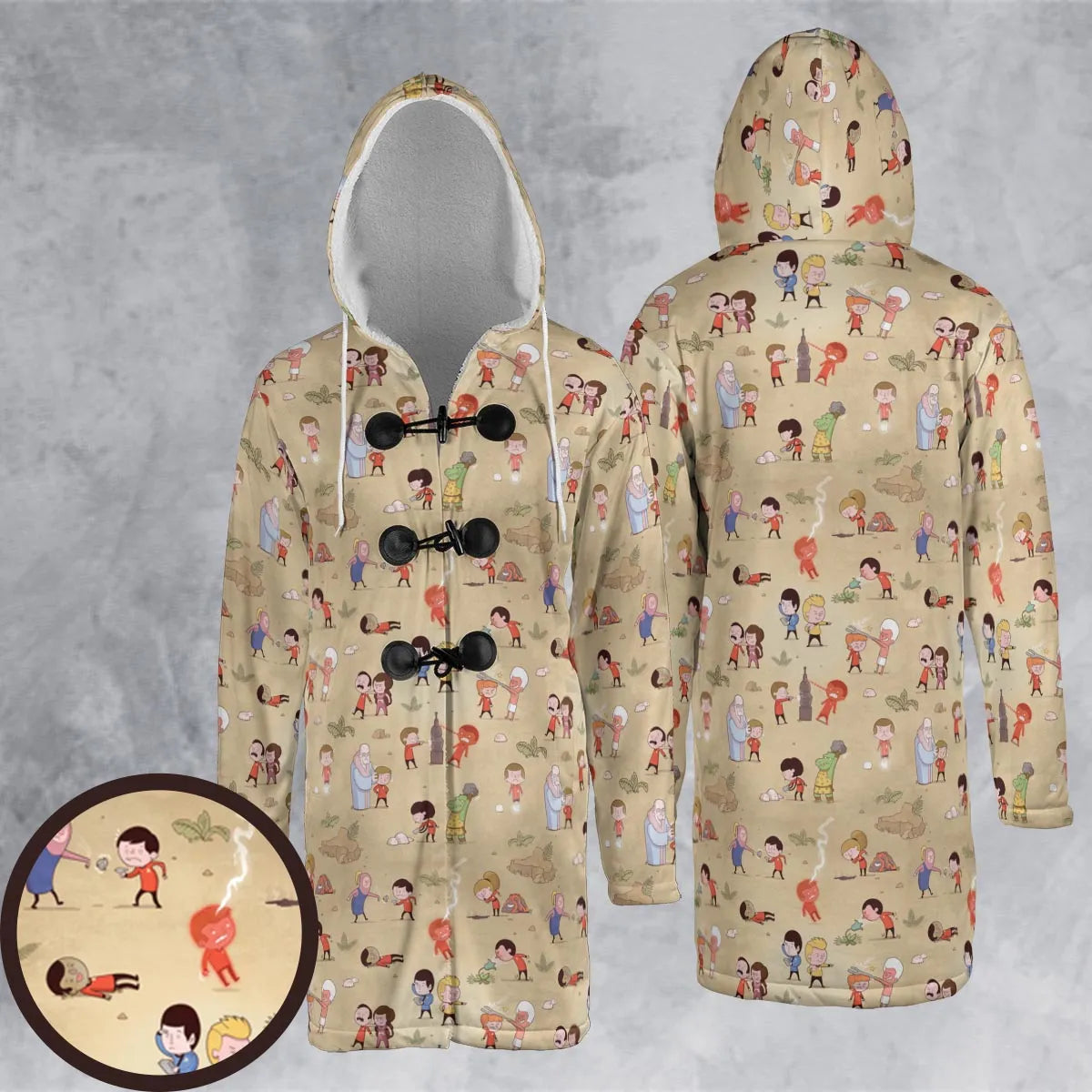 Hooded Cloak Coat - WZQZ3XMC