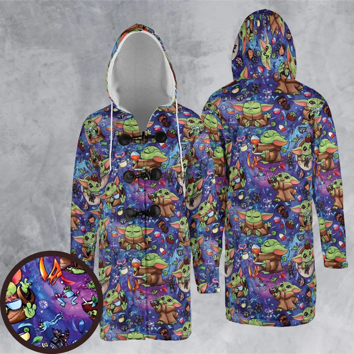 Hooded Cloak Coat - 1F669GYK