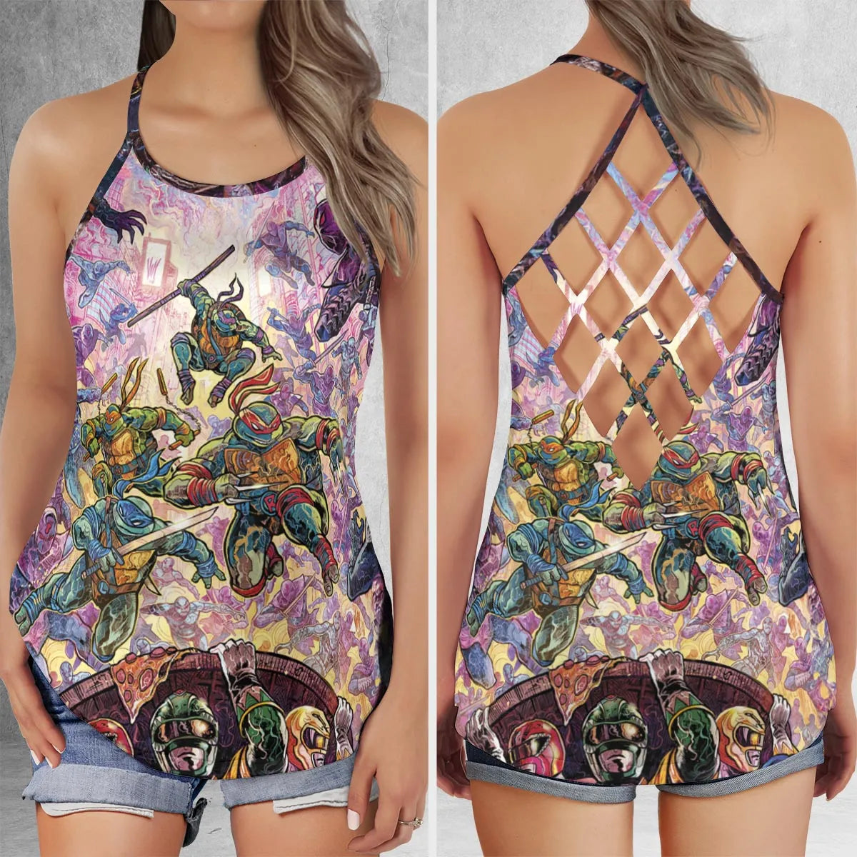 Criss Cross Tank Top - QD52J3AG