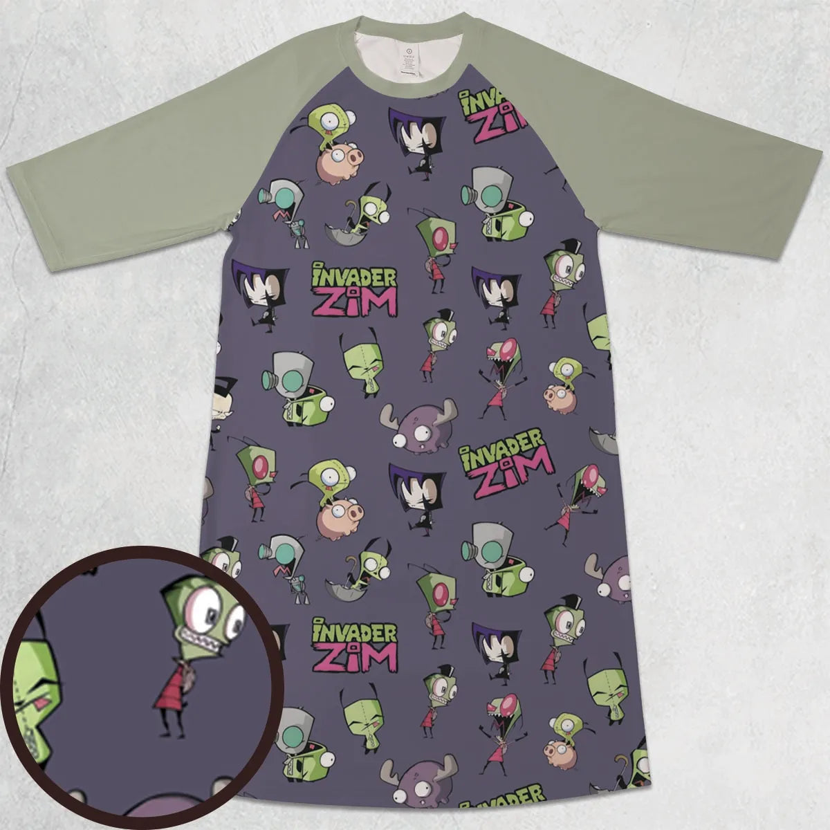 3/4 Sleeve Raglan Dress - JBGDL67Z