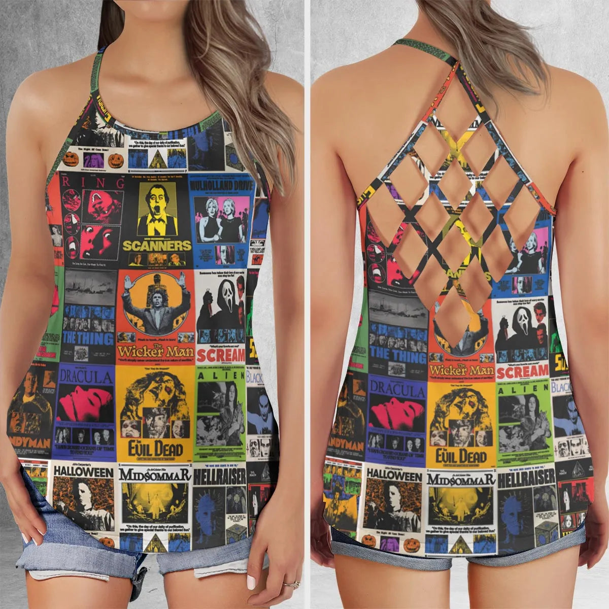 Criss Cross Tank Top - DJRQQ93U