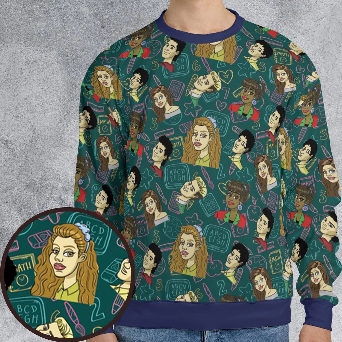 All-over Print Sweatshirt - HGBZXYUG