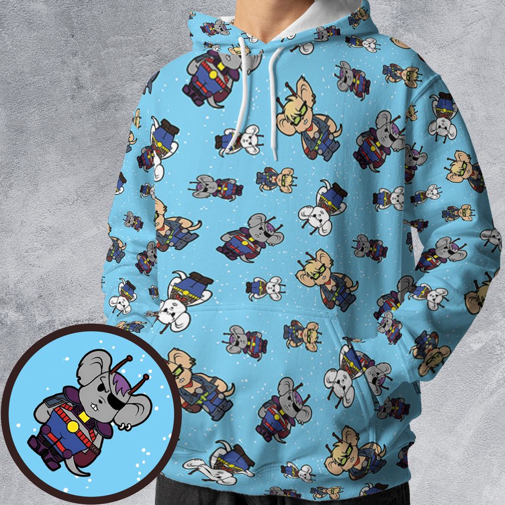 All-over Print Hoodie - 9GRSGR54 -  - 1